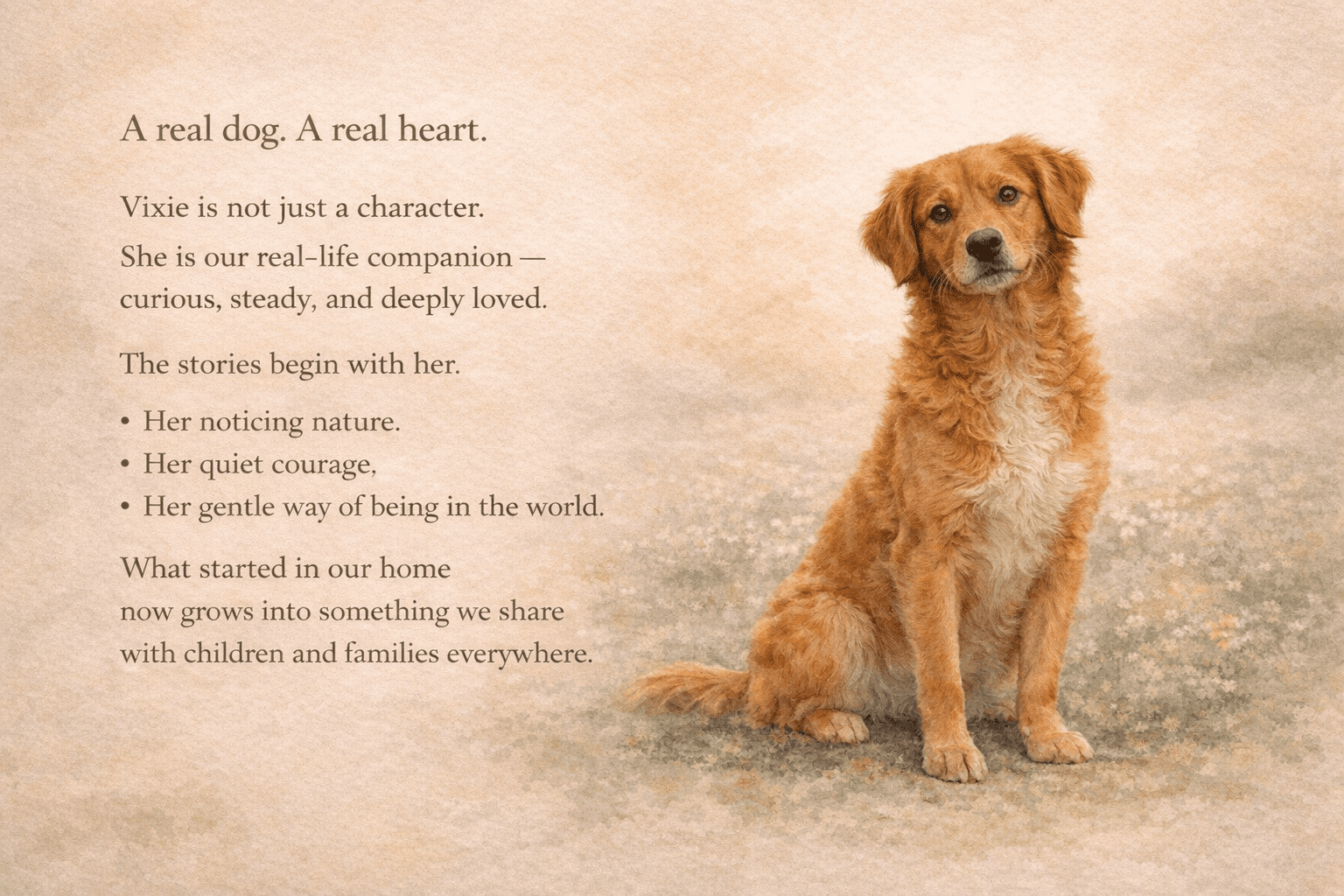 A real dog. A real heart.